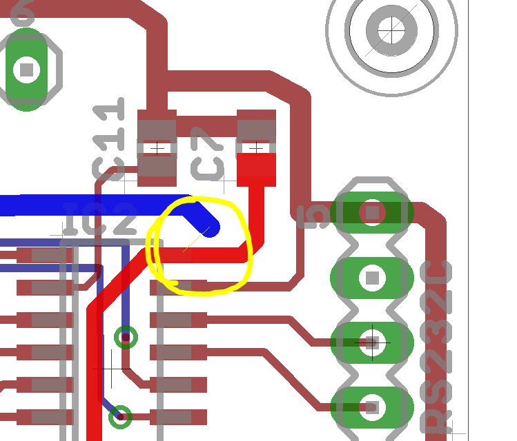 FusionPCBシルク